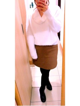 「Honeys（ハニーズ）のアイテム（ブーティ）」を使った、R!SAPさん（レディース・156cm）の秋コーディネート