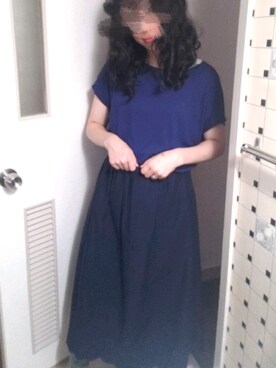  yuriさんの「ハイウエストコットンローンレースロングスカート」を使ったコーディネート
