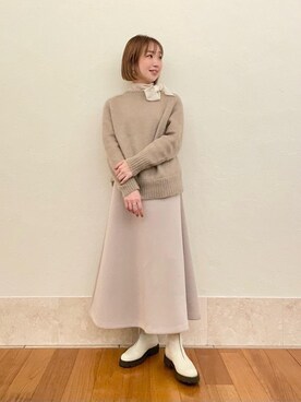 山田　オデット エ オディール スタッフさん（レディース・160cm）の冬コーディネート