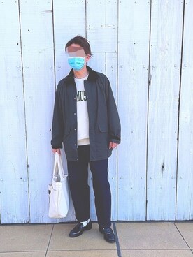 「ADRER（アドラー）の【ADRER】surgical stainless necklace / サージカルステンレスネックレス（ネックレス）」を使った、🎖🐢🎖さん（メンズ・175cm）の冬コーディネート