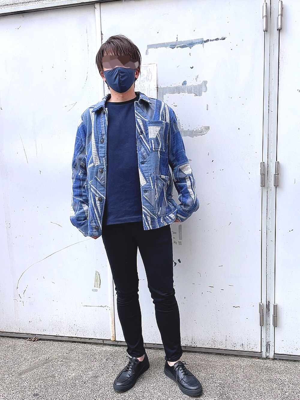 「大人カジュアル、春コーデ、カジュアル、柄シャツ」｜「ZARAのZARA（シャツ/ブラウス、ブルー系）」を使った、🎖🐢🎖さん（メンズ・175cm）の春コーディネートの1枚目の写真