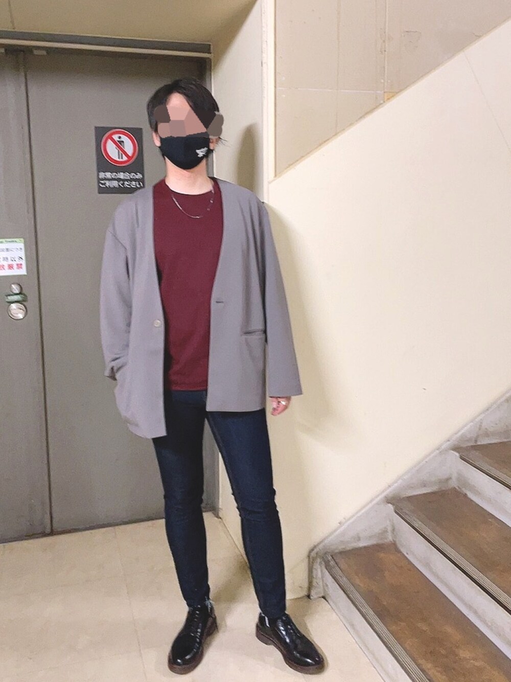 「シンプル、休日スタイル、大人コーデ、ビッグシルエット」｜「GUのアイテム（カーディガン/ボレロ、グレー系）」を使った、🎖🐢🎖さん（メンズ・175cm）の春コーディネートの1枚目の写真