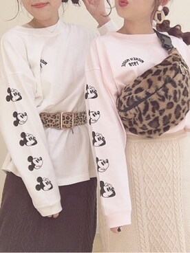 「Heather（ヘザー）のアイテム（ボディバッグ/ウエストポーチ）」を使った、miyamaiさん（レディース・151cm）の秋コーディネート