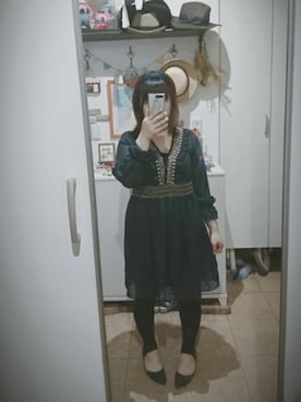 「ARROW（アロー）のアイテム（ワンピース/ドレス）」を使った、rianonさん（レディース・151cm）の秋コーディネート