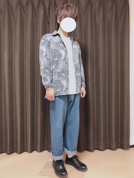 「A.P.C.（アーペーセー）のアイテム（ブレスレット）」を使った、ゆーちゃんさん（メンズ・164cm）の春コーディネート