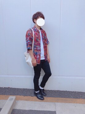 「A.P.C.（アーペーセー）のアイテム（ブレスレット）」を使った、ゆーちゃんさん（メンズ・164cm）の春コーディネート