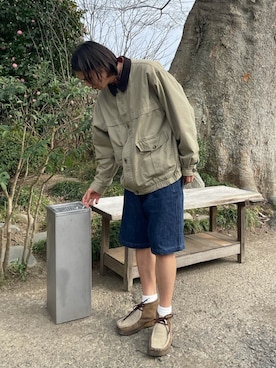 「Eddie Bauer（エディーバウアー）のアイテム（カバーオール）」を使った、フクダさん（メンズ・175cm）の春コーディネート