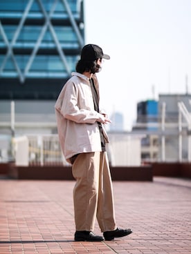 「ESSAY（エッセイ）のアイテム（帽子）」を使った、Jamさん（メンズ・175cm）の夏コーディネート