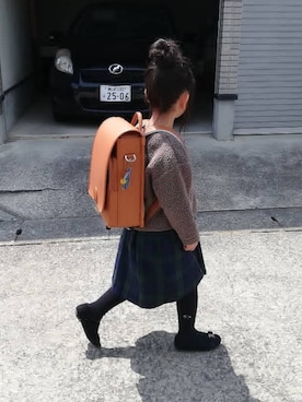 「アイテム（パンプス）」を使った、Reinaさん（キッズ・120cm）の春コーディネート