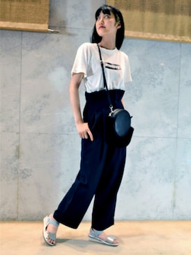 「アイテム（サンダル）」を使った、Chouette（kfi）さん（レディース・160cm・10代）の夏コーディネート