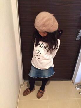 「coen（コーエン）のアイテム（その他）」を使った、Koo❤︎さん（キッズ・110cm）の秋コーディネート