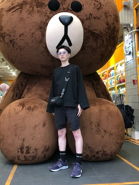 「Gosha Rubchinskiy（ゴーシャラブチンスキー）のアイテム（レッグウェア）」を使った、Ryosukeさん（メンズ・173cm）の夏コーディネート