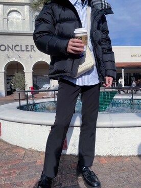 Burberry バーバリー のダウンジャケット コートを使ったメンズ人気ファッションコーディネート Wear