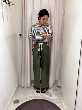 さ と う ☺︎さん（レディース・159cm）の春コーディネート