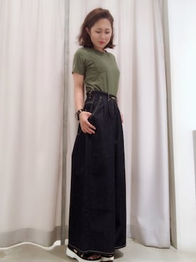 「スポサン」｜「アイテム（アナログ腕時計）」を使った、さ と う ☺︎さん（レディース・159cm）の夏コーディネート