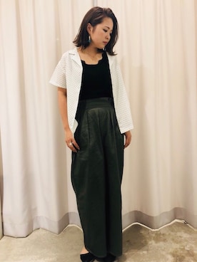 「titivate（ティティベイト）のアイテム（パンプス）」を使った、さ と う ☺︎さん（レディース・159cm）の夏コーディネート