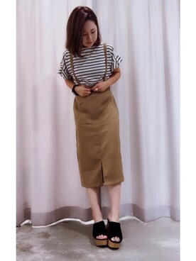 さ と う ☺︎さん（レディース・159cm）の夏コーディネート