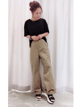 さ と う ☺︎さん（レディース・159cm）の夏コーディネート