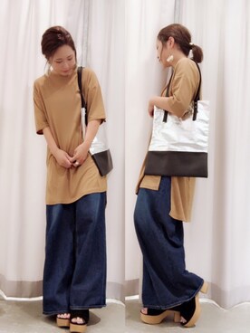 さ と う ☺︎さん（レディース・159cm）の夏コーディネート