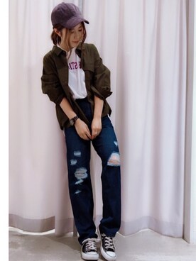 さ と う ☺︎さん（レディース・159cm）の夏コーディネート