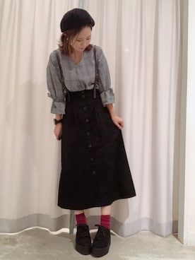 さ と う ☺︎さん（レディース・159cm）の秋コーディネート