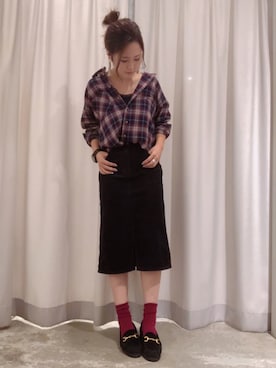 さ と う ☺︎さん（レディース・159cm）の秋コーディネート