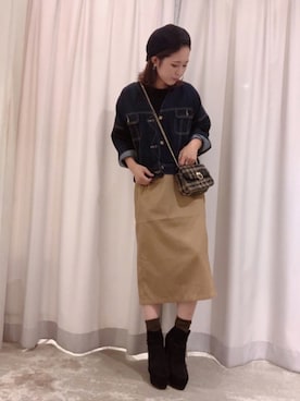 さ と う ☺︎さん（レディース・159cm）の秋コーディネート