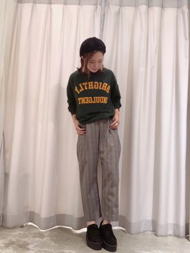 さ と う ☺︎さん（レディース・159cm）の秋コーディネート