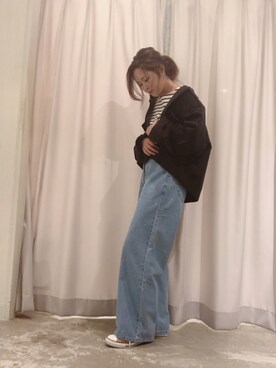 「LEE」｜「アイテム（その他アウター）」を使った、さ と う ☺︎さん（レディース・159cm）の秋コーディネート