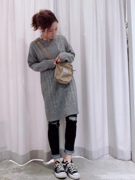 さ と う ☺︎さん（レディース・159cm）の秋コーディネート