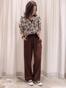 さ と う ☺︎さん(レディース・159cm)の秋コーディネート