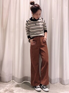 さ と う ☺︎さん（レディース・159cm）の秋コーディネート