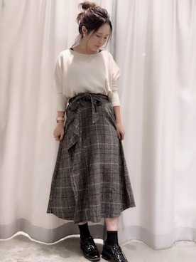 さ と う ☺︎さん（レディース・159cm）の秋コーディネート