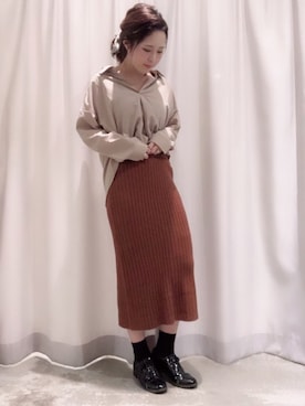 さ と う ☺︎さん(レディース・161cm)の冬コーディネート