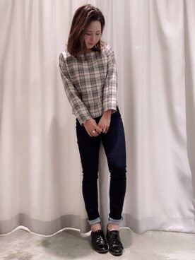 さ と う ☺︎さん（レディース・161cm）の冬コーディネート