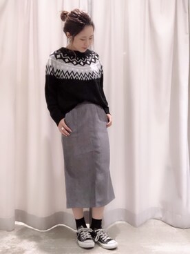 さ と う ☺︎さん（レディース・161cm）の冬コーディネート