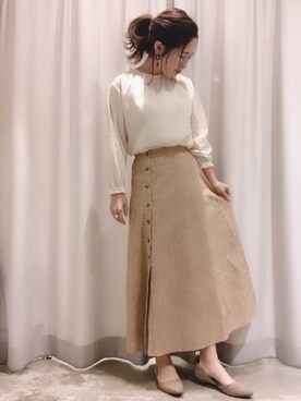 さ と う ☺︎さん（レディース・161cm）の春コーディネート