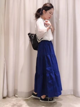 「平成最後のWEARISTAセンバツ」｜「アイテム（スカート）」を使った、さ と う ☺︎さん（レディース・161cm）の春コーディネート