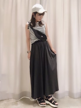 さ と う ☺︎さん（レディース・161cm）の春コーディネート