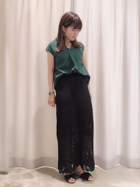 さ と う ☺︎さん（レディース・161cm）の春コーディネート