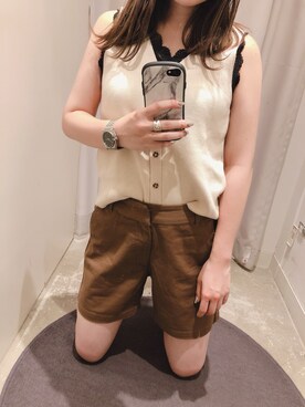 さ と う ☺︎さん（レディース・161cm）の春コーディネート