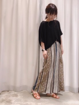 さ と う ☺︎さん（レディース・161cm）の夏コーディネート