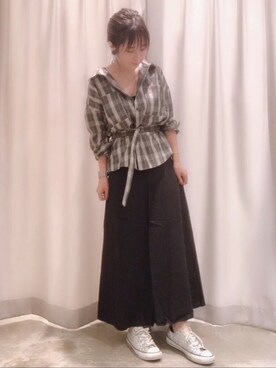 さ と う ☺︎さん(レディース・161cm)の夏コーディネート