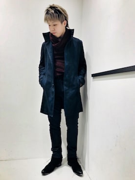 「TORNADO MART（トルネードマート）のアイテム（その他アウター）」を使った、Kurayaさん（メンズ・170cm）の冬コーディネート