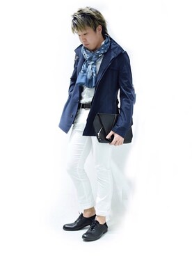 「TORNADO MART（トルネードマート）のアイテム（その他アウター）」を使った、Kurayaさん（メンズ・171cm）の冬コーディネート