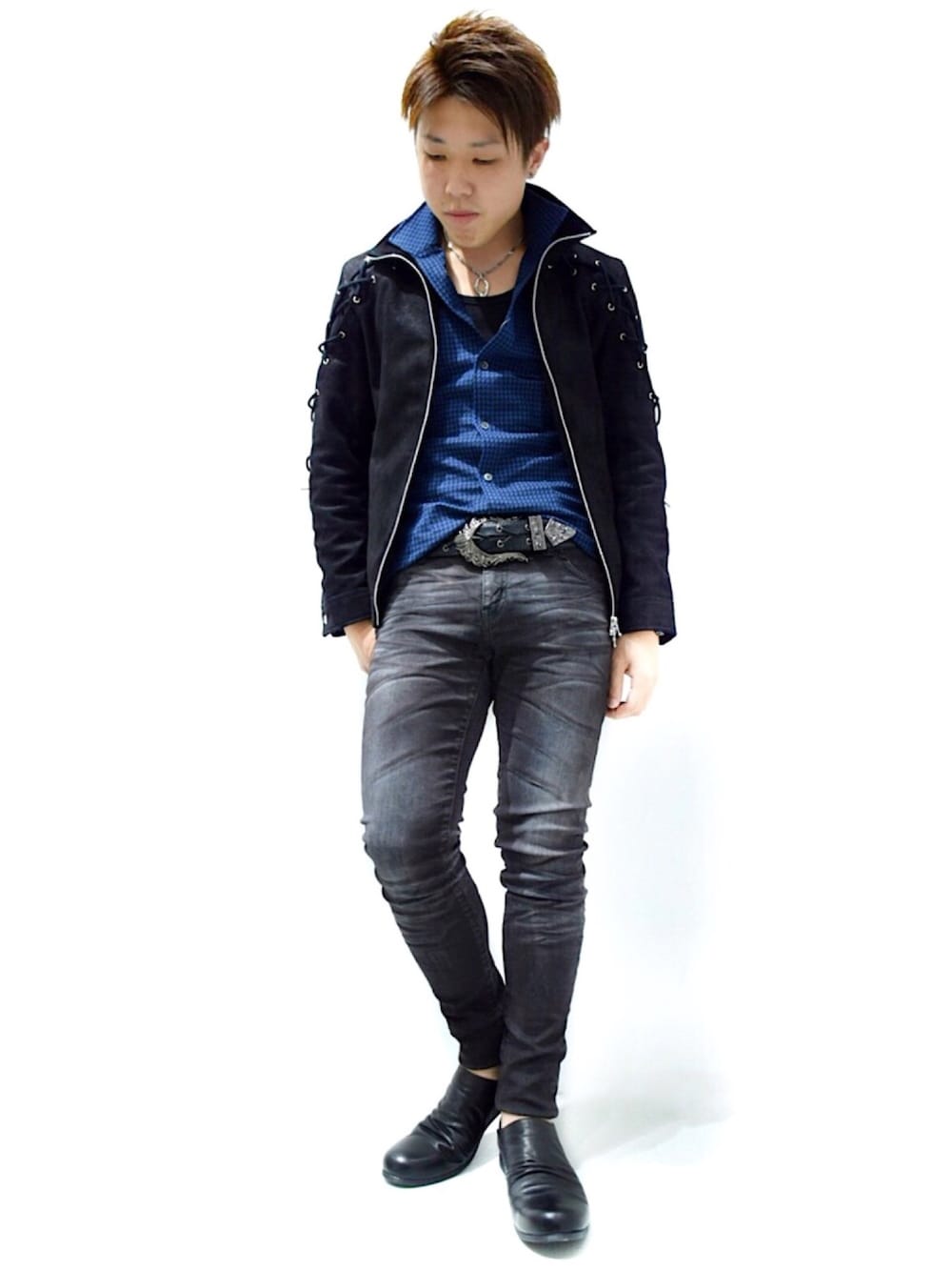 TORNADO MART ゴートスキン バックレースアップ ライダース TORNADO