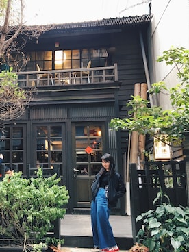 「LIGHT ON THE PATH（ライトオンザパス）のアイテム（パンツ）」を使った、Oooorangeさん（レディース・164cm）の冬コーディネート