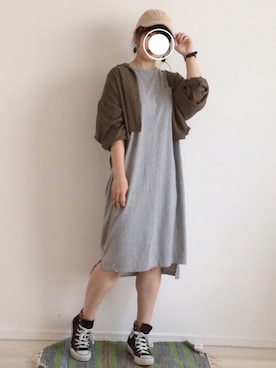 「Factor=（ファクターイコール）のアイテム（ワンピース/ドレス）」を使った、tomoさん（レディース・156cm）の秋コーディネート