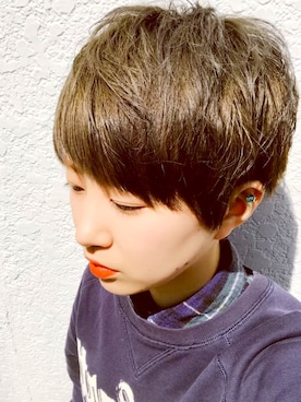 「クルーネック」｜「アイテム（スリッポン）」を使った、なったかさん（レディース・150cm）の春コーディネート