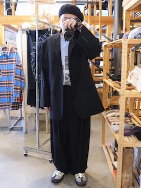 「LAD MUSICIAN（ラッドミュージシャン）のアイテム（フォーマルスーツ/小物）」を使った、石川学さん（メンズ・168cm）の夏コーディネート